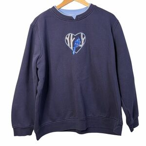 Northern Reflections Bluebird Embroidered Sweatshirt Navy XL